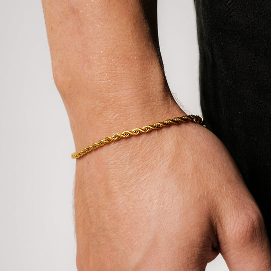 Wave bracelet 3mm (gold)